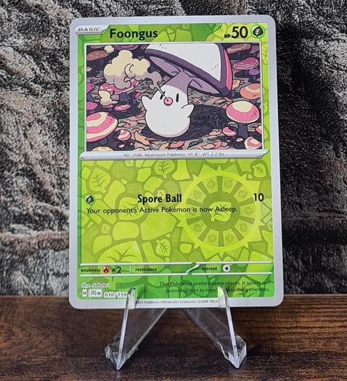 Foongus Reverse 010/159 Journey Together, Hobby en Vrije tijd, Verzamelkaartspellen | Pokémon, Nieuw, Losse kaart, Foil, Verzenden