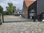 Volledig automatische schuifpoort, Tuin en Terras, Tuinhekken en Hekwerk, Ophalen, Gebruikt, IJzer, Spijlenhekwerk