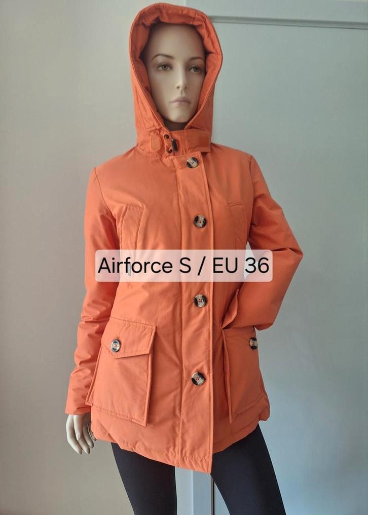 Airforce harvest pumpkin oranje parka regenjas S / EU 36, Kleding | Dames, Jassen | Winter, Nieuw, Maat 36 (S), Oranje, Ophalen of Verzenden