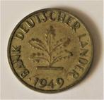 Duitsland 10 pfennig 1949 J, Duitsland, Ophalen of Verzenden, Losse munt