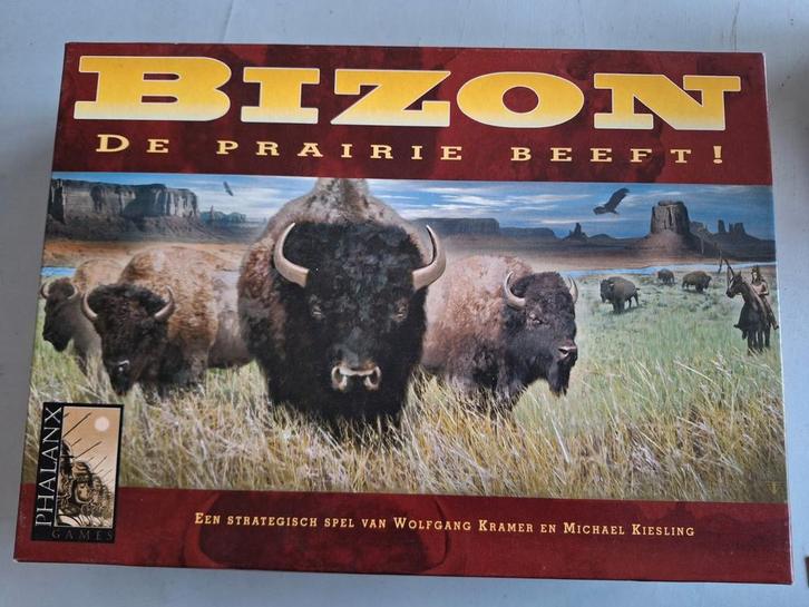 Bizon: De Prairie Beeft! Bordspel, Hobby en Vrije tijd, Gezelschapsspellen | Bordspellen, Zo goed als nieuw, Drie of vier spelers