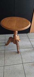 Bijzettafel, Minder dan 55 cm, Rond, Hout, Ophalen