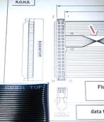 ASUS Floppy Disk Diskette Drive Flat Cable Kabel FDD KEENTOP, Ophalen of Verzenden, Asus