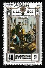 Nrd Korea 1982. 200e jrdg Bemande Vlucht - Ballon, Ophalen of Verzenden, Gestempeld, Oost-Azië