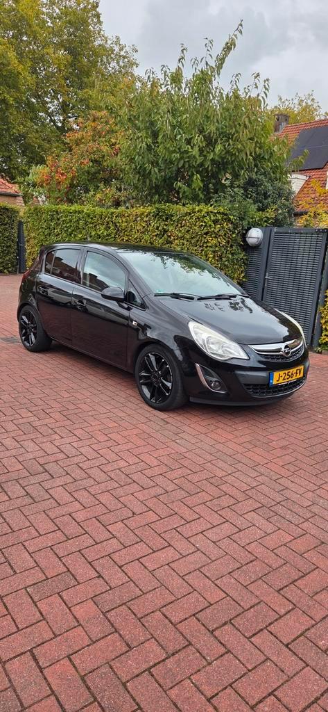 Opel Corsa 1.4 Ecotec 64KW 5D 2011 Zwart / airco, Auto's, Opel, Particulier, Corsa, Airconditioning, Radio, Benzine, B, Hatchback