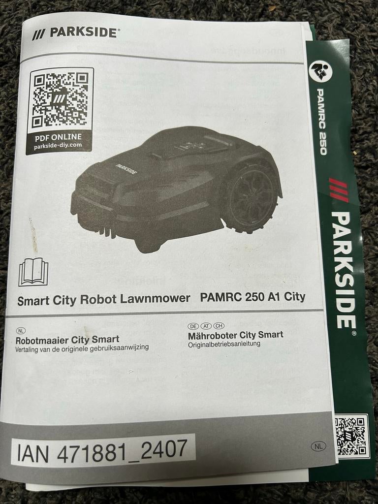 Parkside Robotmaaier City Smart PAMRC 250 A1, Ophalen, Gebruikt
