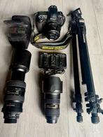 Complete Nikon D3s set met 3 lenzen en studio-uitrusting, Ophalen of Verzenden, Zo goed als nieuw