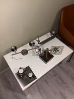 Plafondspots van Gamma en Ikea met Philips Hue lampen, Ophalen, Gebruikt, Metaal of Aluminium, Led