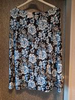 Frank Walder Damesrok Maat 38 met Bloemenprint, Maat 38/40 (M), Blauw, Ophalen of Verzenden, Gedragen