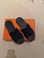 Hermès Oran slippers – Donkerblauw – Maat 44,5 – Nieuwstaat, Blauw, Ophalen, Slippers, Hermes