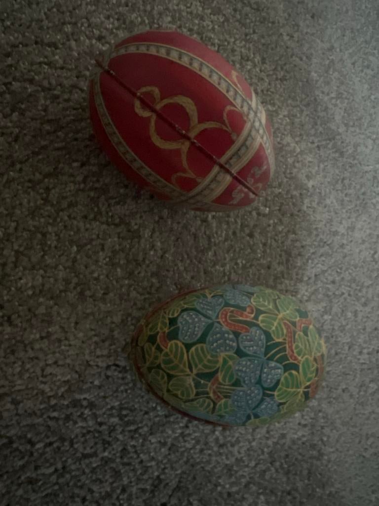 Fabergé eieren van metaal, Antiek en Kunst, Antiek | Woonaccessoires, Ophalen