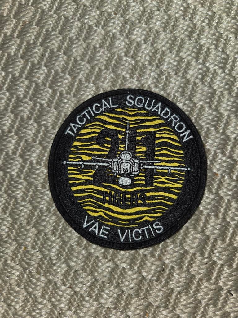 211 Tactical Squadron Tigers Vae Victis Patch, Ophalen of Verzenden
