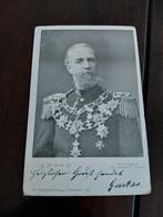 Kaart  Koning Oscar II van Noorwegen  1900, Ophalen of Verzenden, Gebruikt, Buitenland, Kaart, Foto of Prent