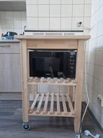 IKEA Bekväm Roltafel - Bruin, 58x50 cm, Uitstekende Staat, Ophalen, Zo goed als nieuw