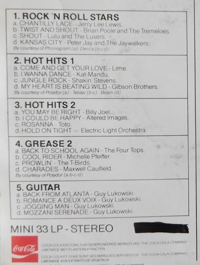 Reclame Coca Cola 5 singeltjes rood vinyl (vanaf € 10,00), Cd's en Dvd's, Vinyl Singles, Zo goed als nieuw, Single, Pop, 7 inch