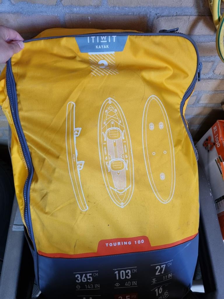 Kajak opblaasbaar, Ophalen, Opblaasbaar, Zo goed als nieuw, 2-persoons