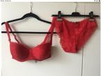 Aubade nieuw rood kanten setje BH 75E, slipje 42, Ophalen of Verzenden, Rood, Setje