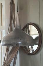 2 Metalen Hanglampen Trechter Vorm, warme zink kleur, Ophalen, Gebruikt, Metaal, Modern, Industrieel