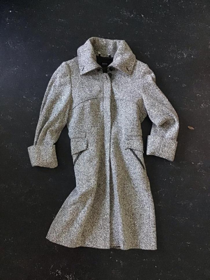 Laatste Kans Claudia Sträter jas - Maat 38, Kleding | Dames, Jassen | Winter, Zo goed als nieuw, Maat 38/40 (M), Grijs, Ophalen of Verzenden