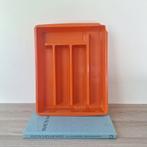 Vintage Seno oranje kunststof bestekbak, Ophalen of Verzenden, Gebruikt