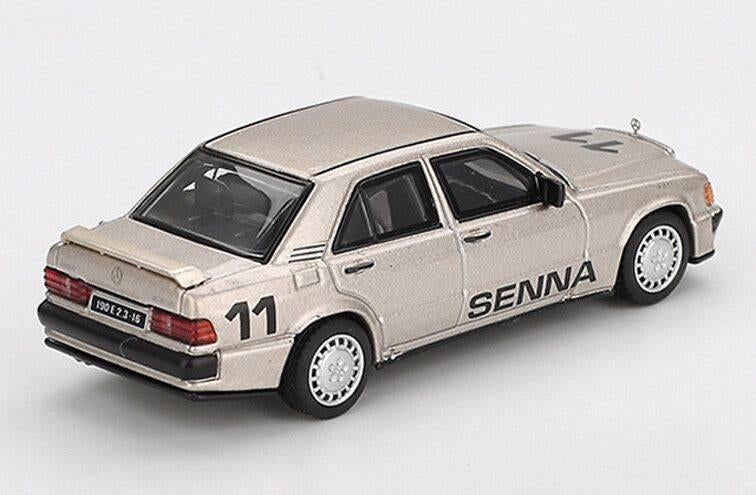 Mini GT Mercedes 190E, no 11 Ayrton Senna Race of Champions, -, Nieuw, Ophalen of Verzenden, Mini GT 1:64
