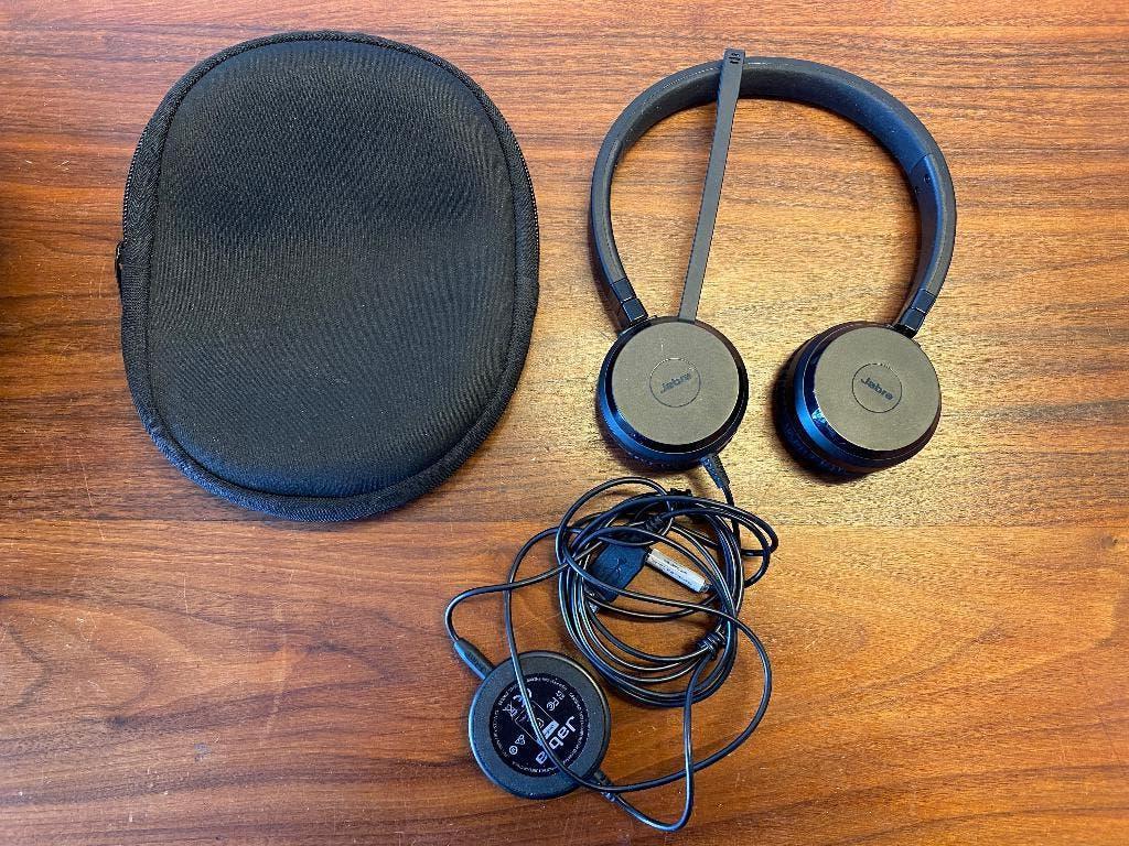 Jabra ENC060 headset, Computers en Software, Headsets, Nieuw, On-ear, Ophalen of Verzenden, Inklapbare microfoon