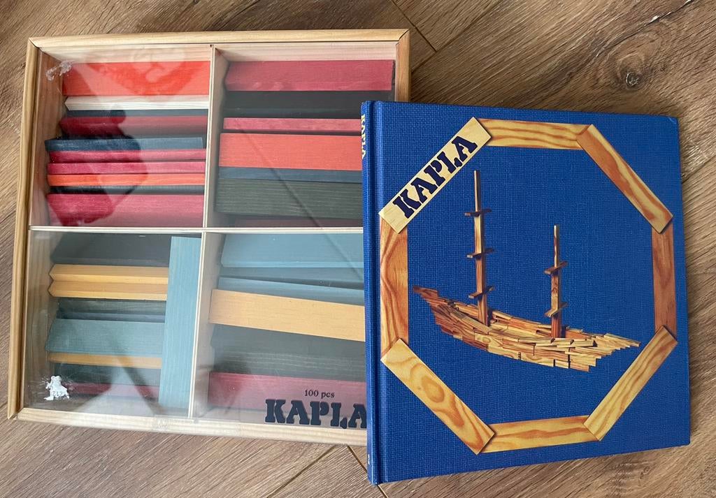 Kapla met boekje, Kinderen en Baby's, Speelgoed | Bouwstenen, Ophalen of Verzenden, Zo goed als nieuw