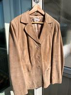 Suède Colbert van de Bijenkorf - Maat 46, Ophalen of Verzenden, Zo goed als nieuw, Maat 46/48 (XL) of groter, Beige