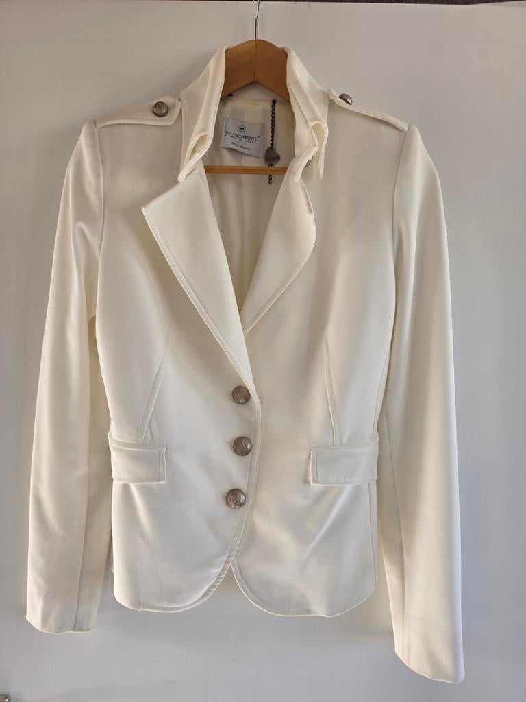 Rinascimento Witte Blazer Maat M, Kleding | Dames, Maat 38/40 (M), Wit, Rinascimento, Ophalen of Verzenden