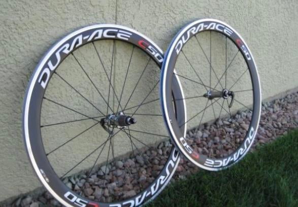 Shimano Dura Ace C50 7900 carbon wielen 10 speed, Fietsen en Brommers, Fietsonderdelen, Ophalen, Gebruikt, Racefiets, Wiel