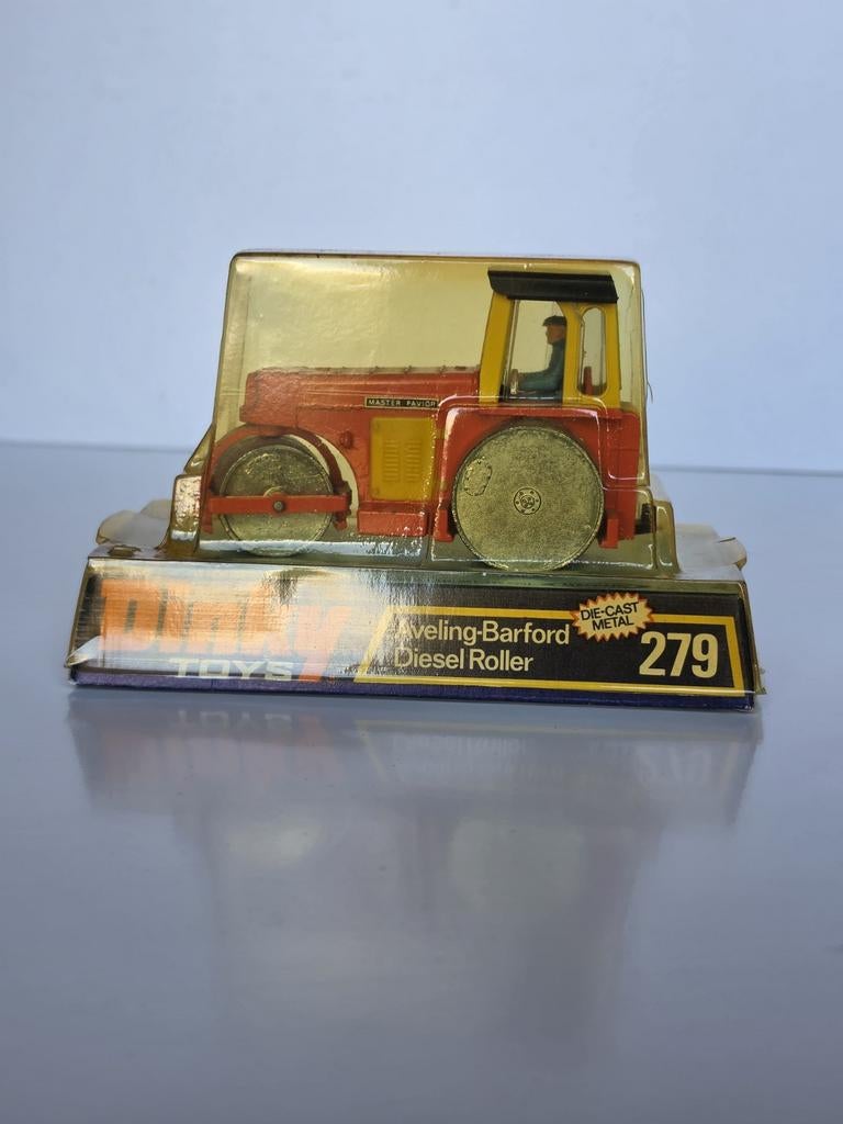 Oude Dinky Toys wals Aveling Barford Diesel Roller 297, Verzenden, Zo goed als nieuw, Auto, Dinky Toys