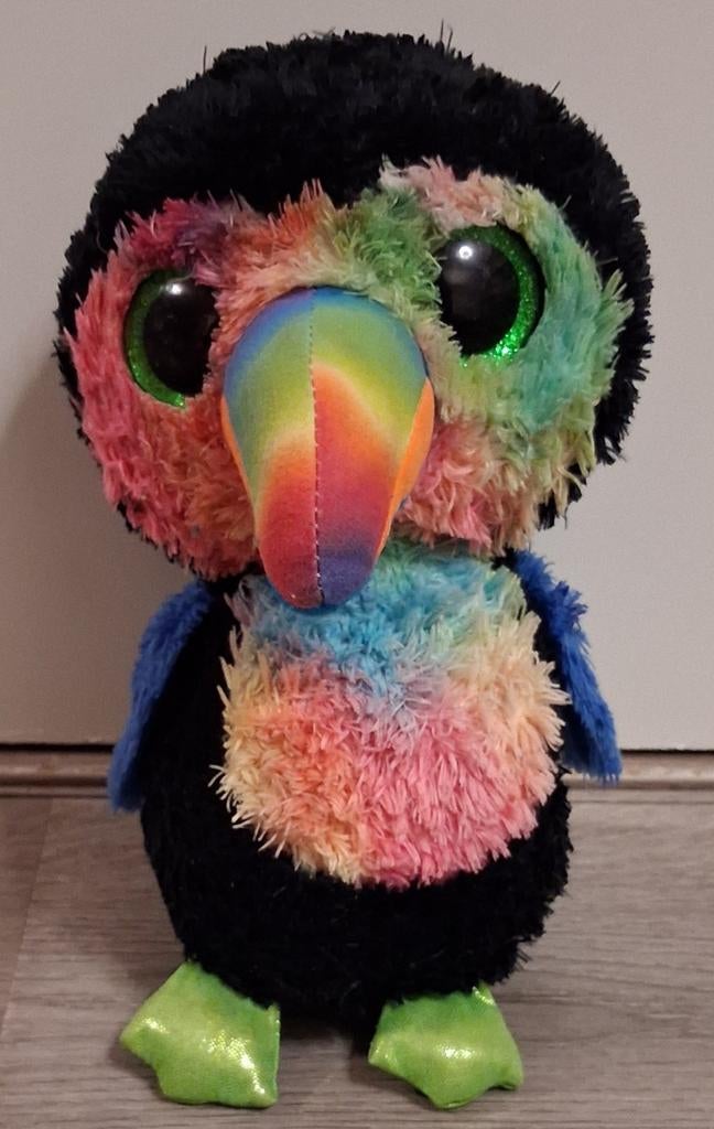 Ty beanie boo toekan beaks 24 cm, Kinderen en Baby's, Speelgoed | Knuffels en Pluche, Ophalen of Verzenden, Zo goed als nieuw