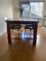 Eethoektafel teak, Ophalen, Gebruikt, Teakhout, 200 cm of meer
