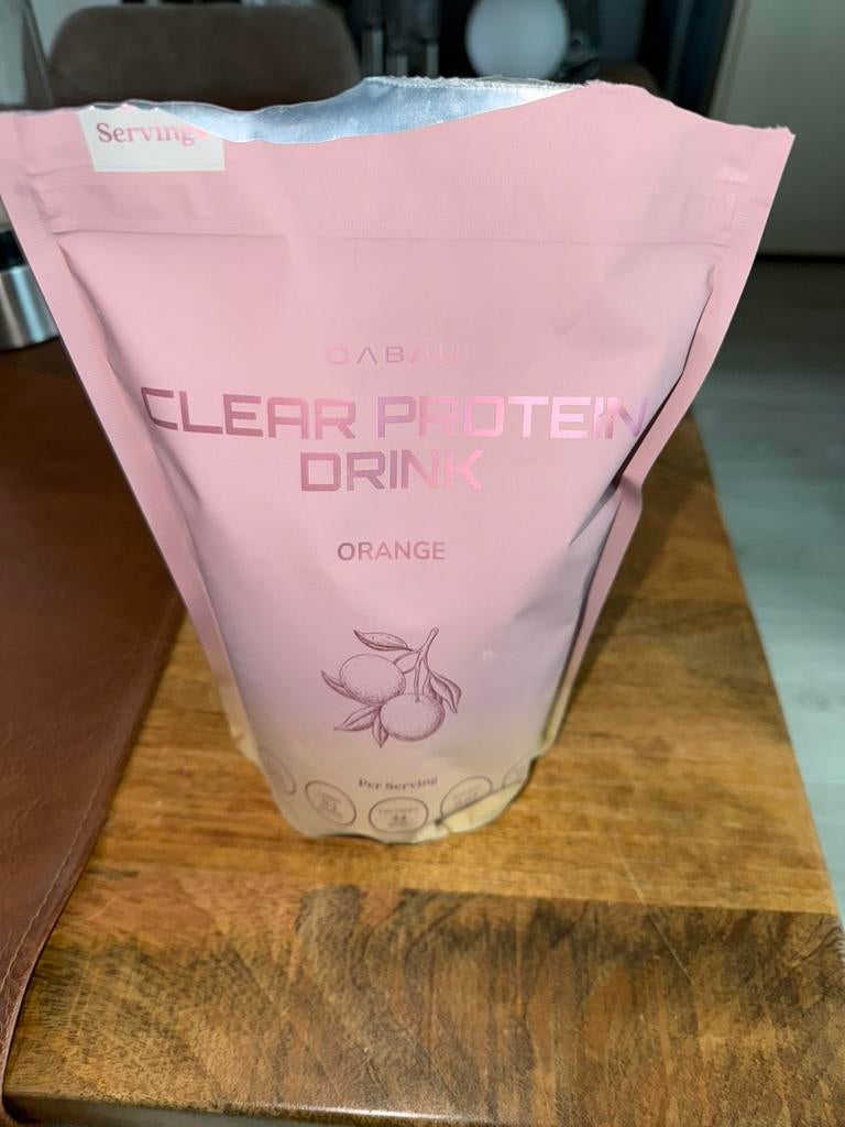 Cabau clear proteine limonade, Sport en Fitness, Gezondheidsproducten en Wellness, Ophalen of Verzenden, Zo goed als nieuw, Poeder of Drank