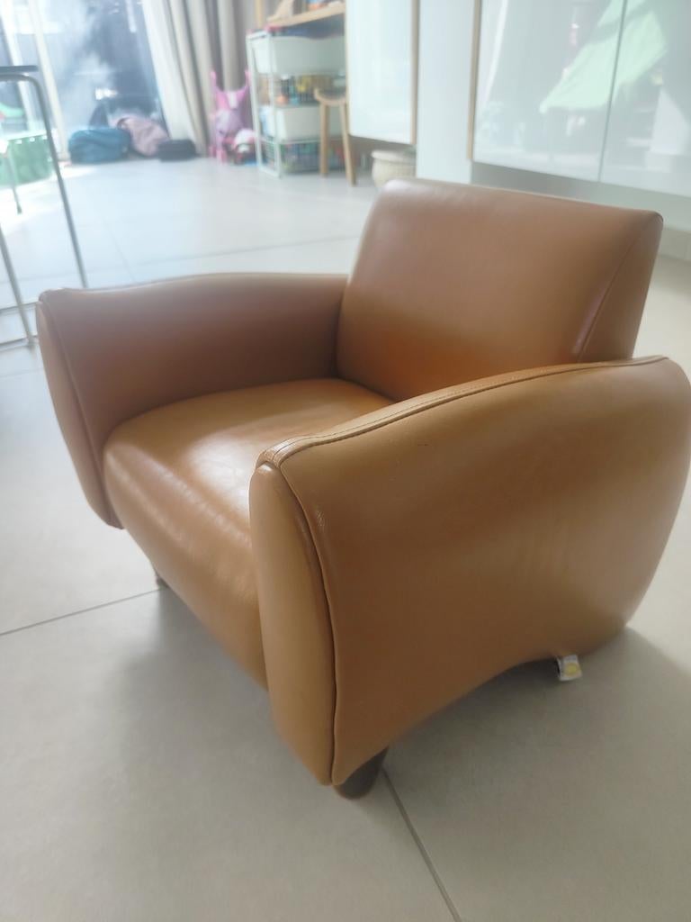 Kinder fauteuil hoogwaardig leer - Sofine, Ophalen of Verzenden, Gebruikt, Stoel