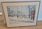 Mooi winter tafareel Paul Signac Paris Boulevard 62x50, Ophalen of Verzenden