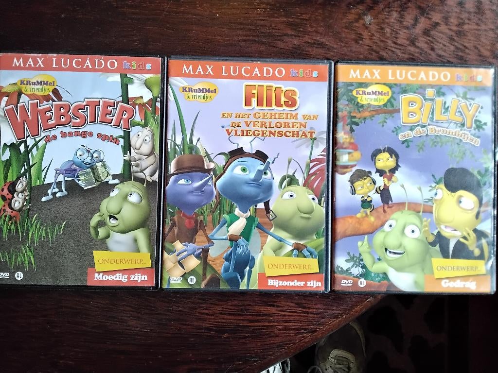Max lucado krummel & vriendjes 3 dvds, origineel, Avontuur, Alle leeftijden, Boxset, Ophalen of Verzenden