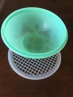 Tupperware vergiet, jaren 70, retro vintage, Ophalen of Verzenden, Zo goed als nieuw, Groen, Bak of Kom