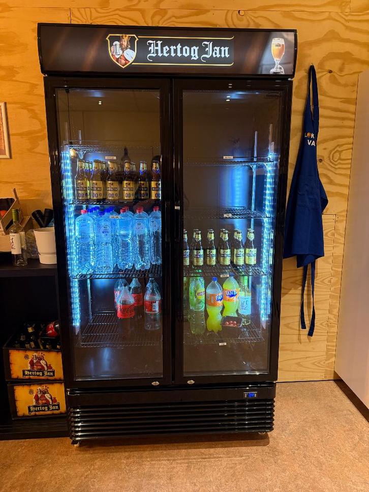 Hertog Jan koelkast, Witgoed en Apparatuur, Koelkasten en IJskasten, Zo goed als nieuw, Zonder vriesvak, 200 liter of meer, 160 cm of meer