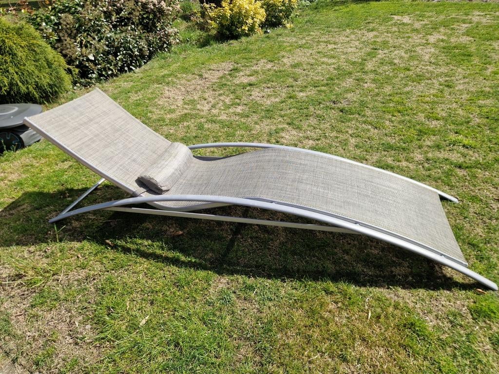 Luxe zonne ligbed., Ophalen of Verzenden, Aluminium