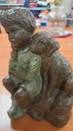 Geert Kunen  beeldje jongen met hond - Vriendschap, Ophalen of Verzenden, Zo goed als nieuw, Mens