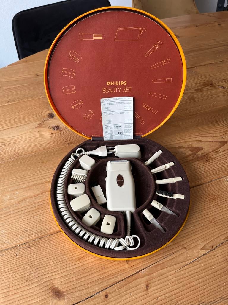 Philips Beauty Set compleet jaren 70, Ophalen of Verzenden, Gebruikt, Scheren en Epileren