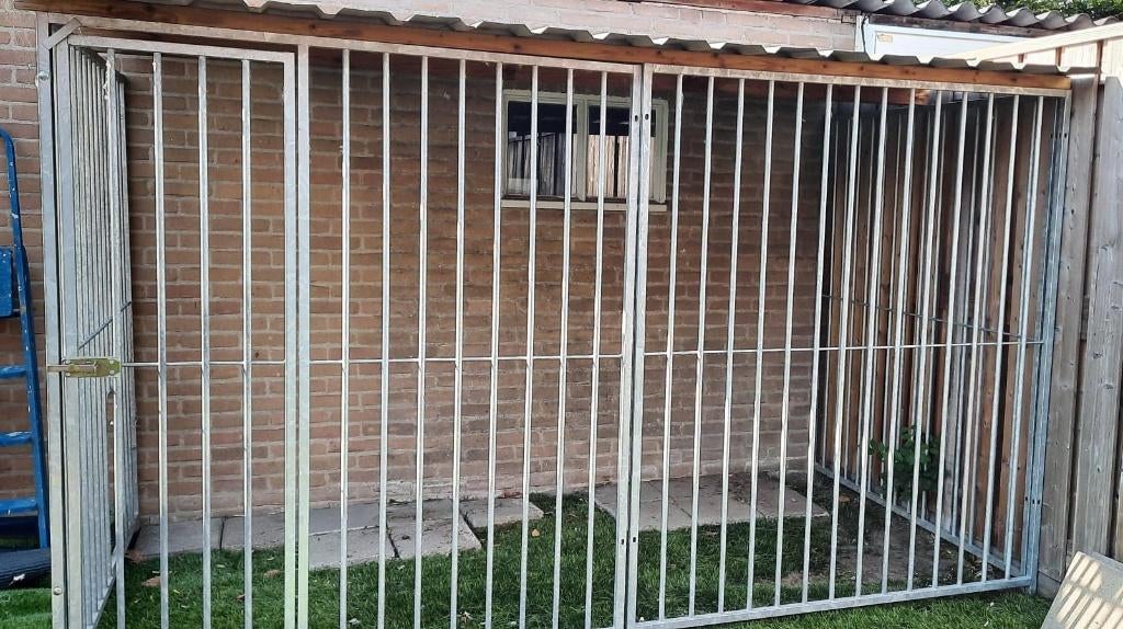 Gegalvaniseerd hondenkennel, Dieren en Toebehoren, Ophalen, Hondenkennel, 100 cm of meer, 110 cm of meer