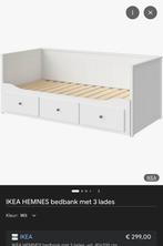 Ikea HEMNES bed, Ophalen, 90 cm, Eenpersoons, Wit