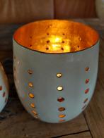 Colmore by Giga theelichthouders - Set van 2, Ophalen of Verzenden, Zo goed als nieuw, Metaal, Minder dan 25 cm