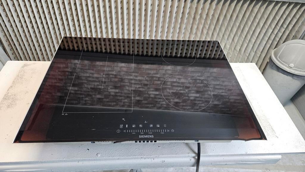 Siemens inductie kookplaat, Witgoed en Apparatuur, Kookplaten, Ophalen, Gebruikt, 4 kookzones, Inbouw