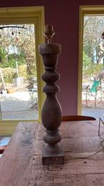 Prachtige balusterlampenvoet lampenvoet van Aura Peeperkorn, 50 tot 75 cm, Ophalen of Verzenden, Hout, Landelijk