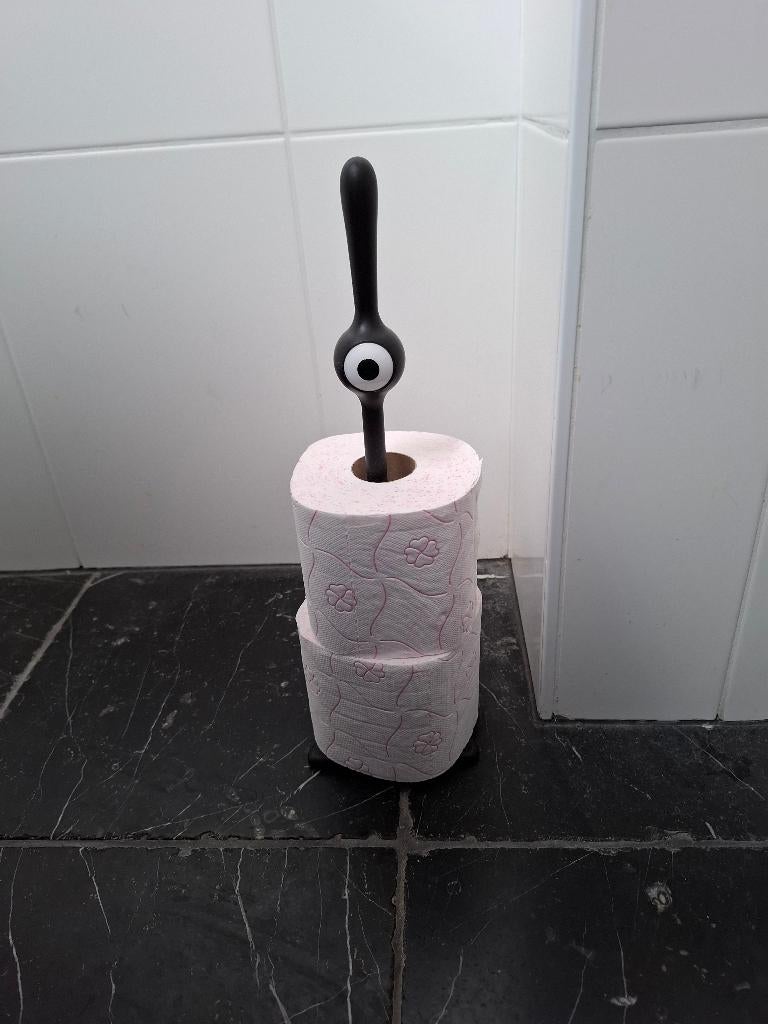Toiletrolhouder met Oog, Ophalen of Verzenden, Nieuw, Zwart, Overige typen