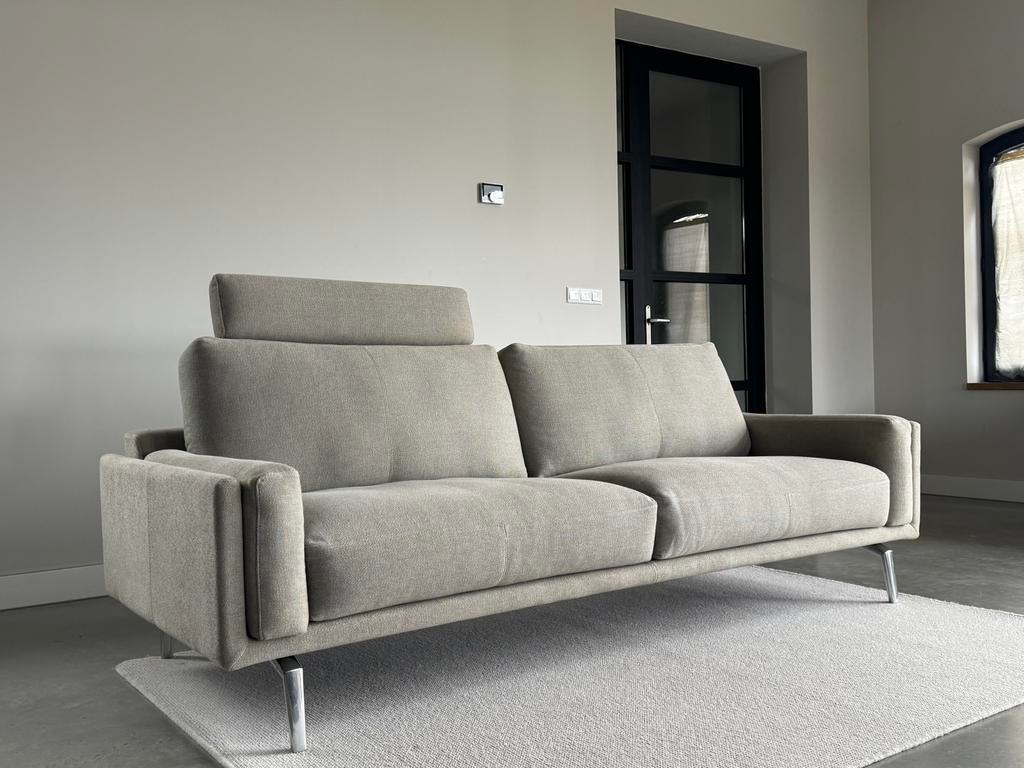 Prachtige Leolux Bellice bank -  als nieuw / 238cm