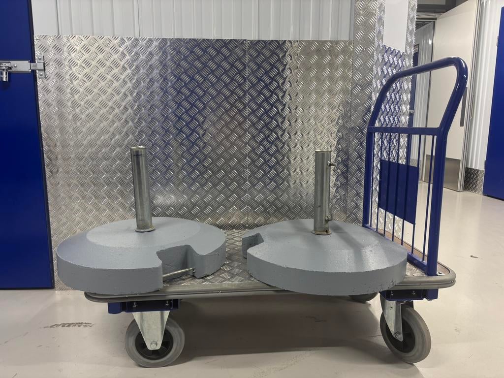 2 Zware Horeca Parasolvoeten / Parasolvoet Lipton Ice, Tuin en Terras, Parasols, Ophalen of Verzenden, Zo goed als nieuw, Minder dan 1 meter